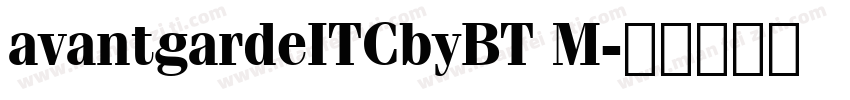 avantgardeITCbyBT M字体转换